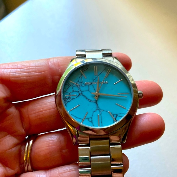 MK women’s turquoise watch - Picture 2 of 6